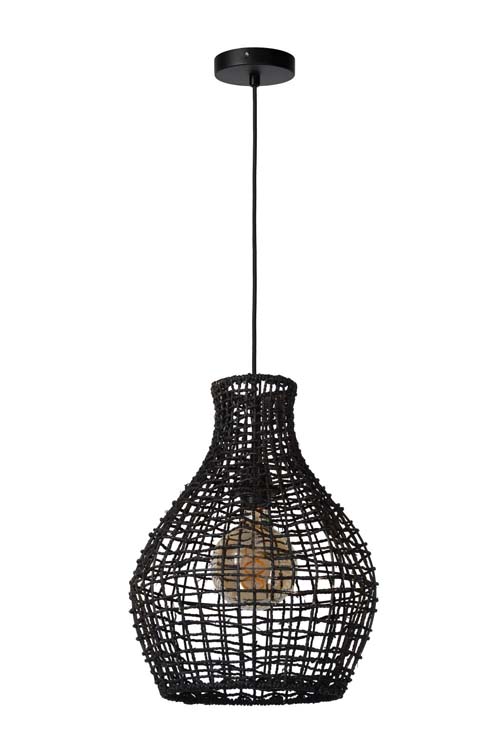 Lucide ALBAN - Hanglamp - Ø 35 cm - 1xE27 - Zwart