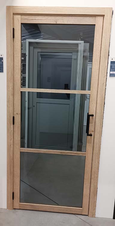 Complete deur pro steel look RW Oak 3R fumé 83x201.5cm Links