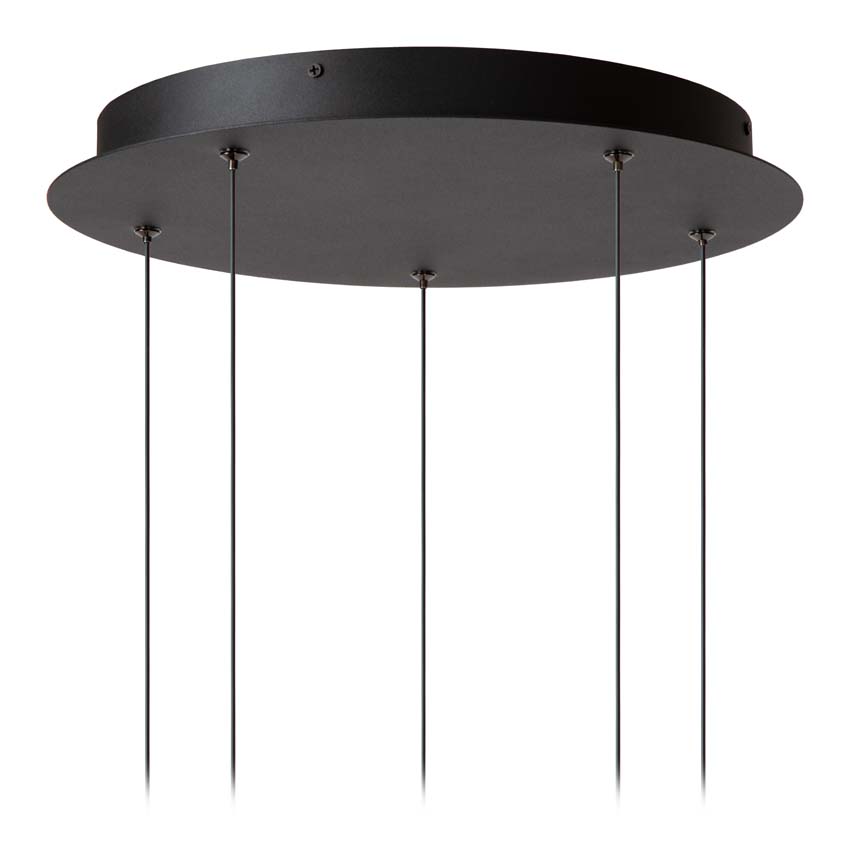 Lucide CALINA - Suspension - Ø 42 cm - LED Dim. - 5x8,2W 2700K - Noir