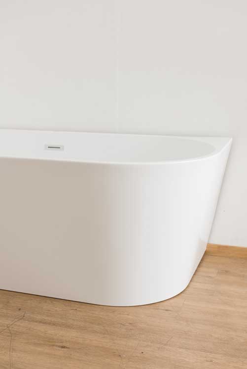 Baignoire d'angle Bottega gauche 180x80x58cm blanc