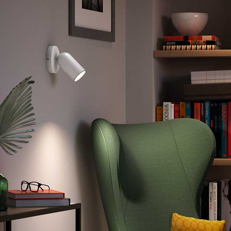 Spot de plafond - GU10 - Blanc - Lampe excl.