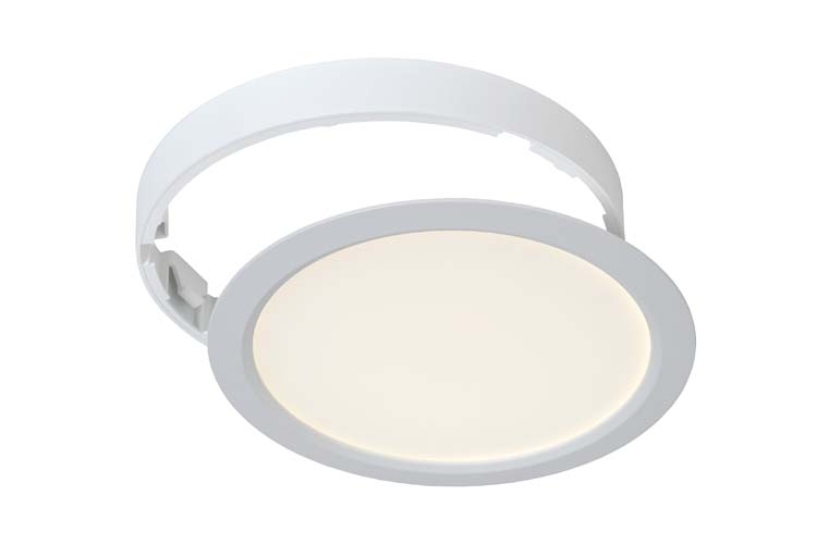 Lucide TENDO-LED - Plafonnier - Ø 22 cm - LED - 1x18W 3000K - Blanc