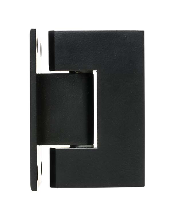 Porte en verre double 10mm sky black+charnières noir-sur mesure