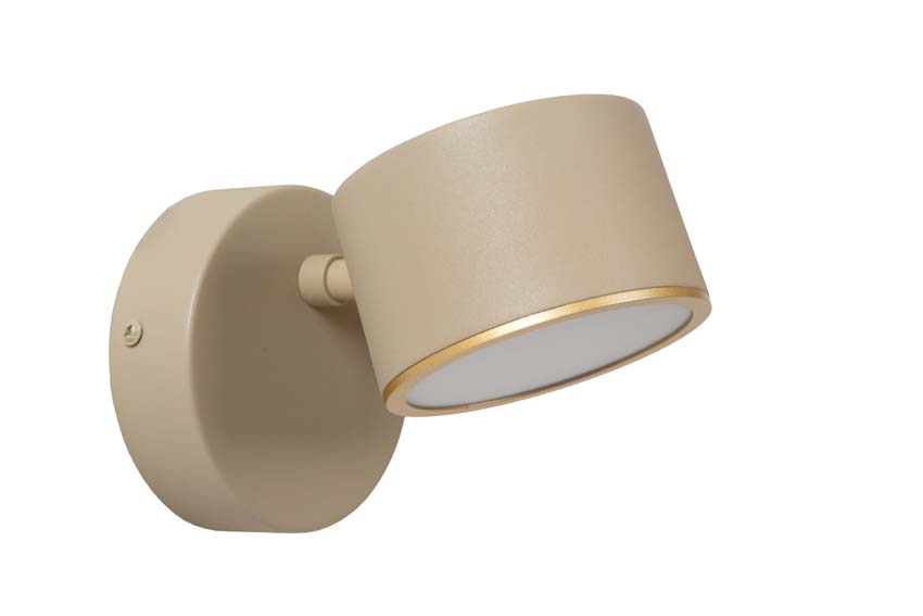 Lucide GIAN - Wandlamp - LED Dimb. - Taupe