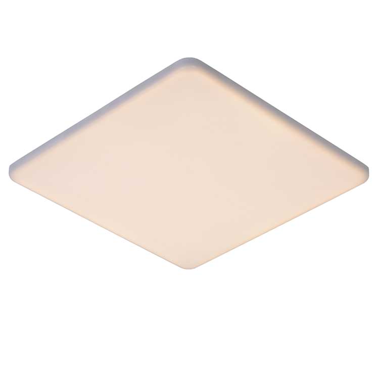 Lucide CERES-LED - Plafonnière Badkamer - LED Dimb. - 1x30W 3000K - IP44 - Wit