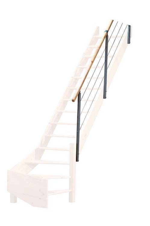 Rampe cable pour escalier de meunier Bonn medium/maxi