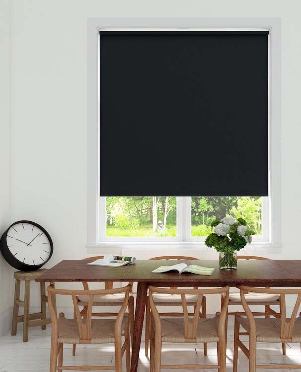 Rolgordijn verduisterend zwart 80x250cm