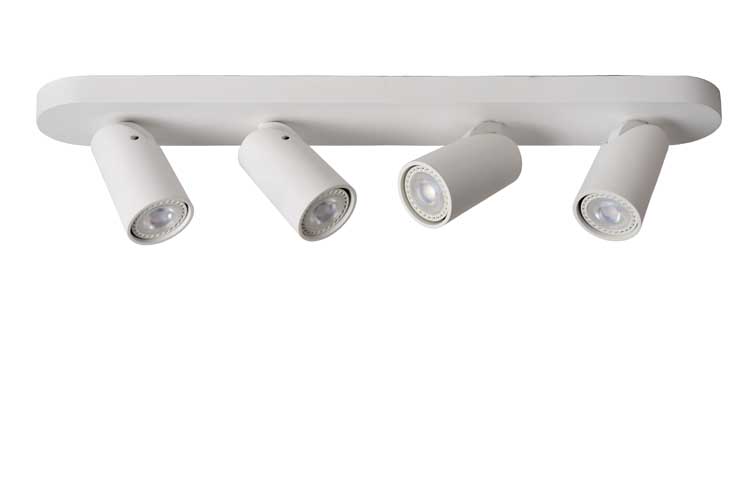 Lucide XYRUS - Spot plafond - LED Dim to warm - GU10 - 4x5W 3000K/2200K - Blanc
