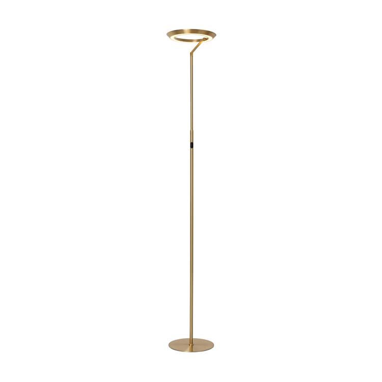 CELESTE - Vloerlamp - Ø 28 cm - LED Dimb. - 1x21W 2700K - Mat Goud / Messing