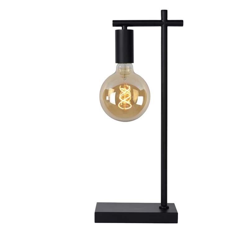 Lampe de table noir excl lampe LED possible E27