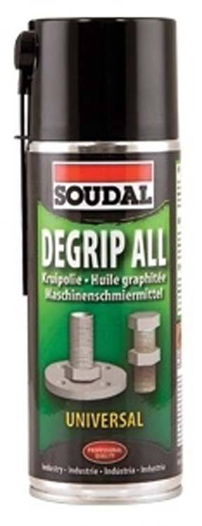 Soudal Degrip Toutes les huiles de fluage, aérosol 400ml.