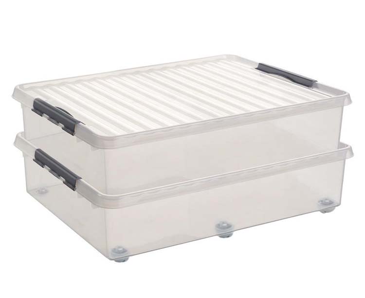 Q-Line box 60L transparant metaal 80x50x18 cm