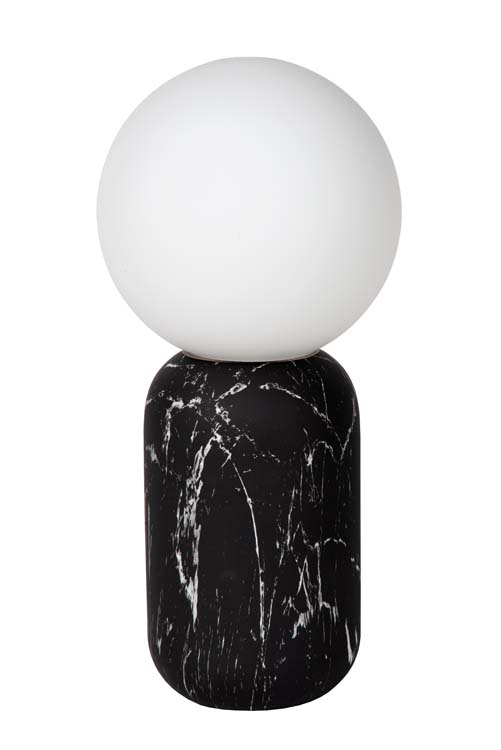 Lampe de table - Ø 15 cm - 1xE27 - Noir