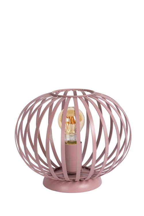 Lucide MERLINA - Lampe de table Chambres d'enfant - Ø 25,5 cm - 1xE27 - Rose