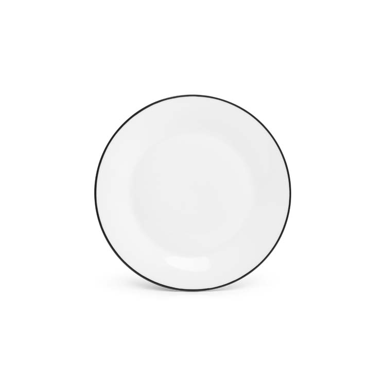 Assiette Black Rim basic white 20,5 cm