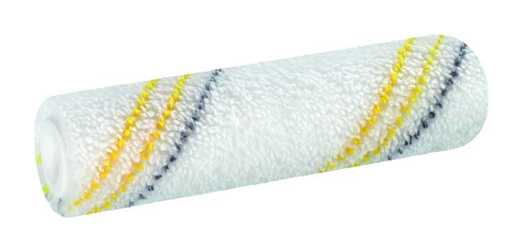 Manchon laque 10cm Ø17 Microfibre 5 jaune-gris rugueux 2 pcs