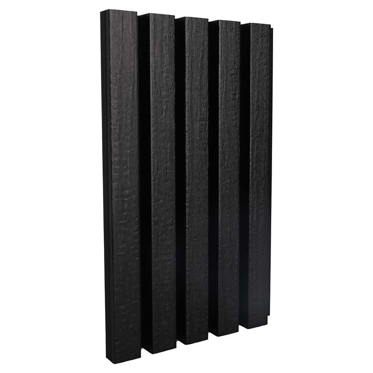 Panneau de façade line up outdoor composite noir 2,5x19,6x290cm
