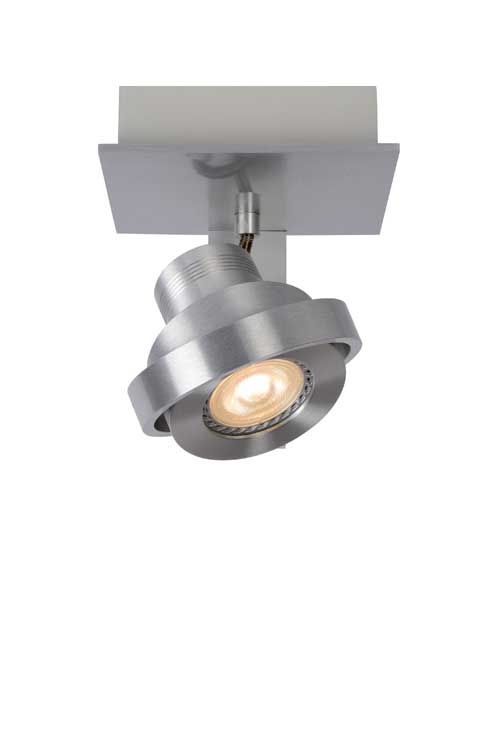 Lucide LANDA - Spot plafond - LED Dim. - GU10 - 1x5W - Chrome Dépoli