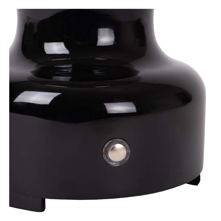 Lucide JASON - Lampe de table Rechargeable - Batterie - LED Dim. - 1x2W 3000K - 3 StepDim - Noir