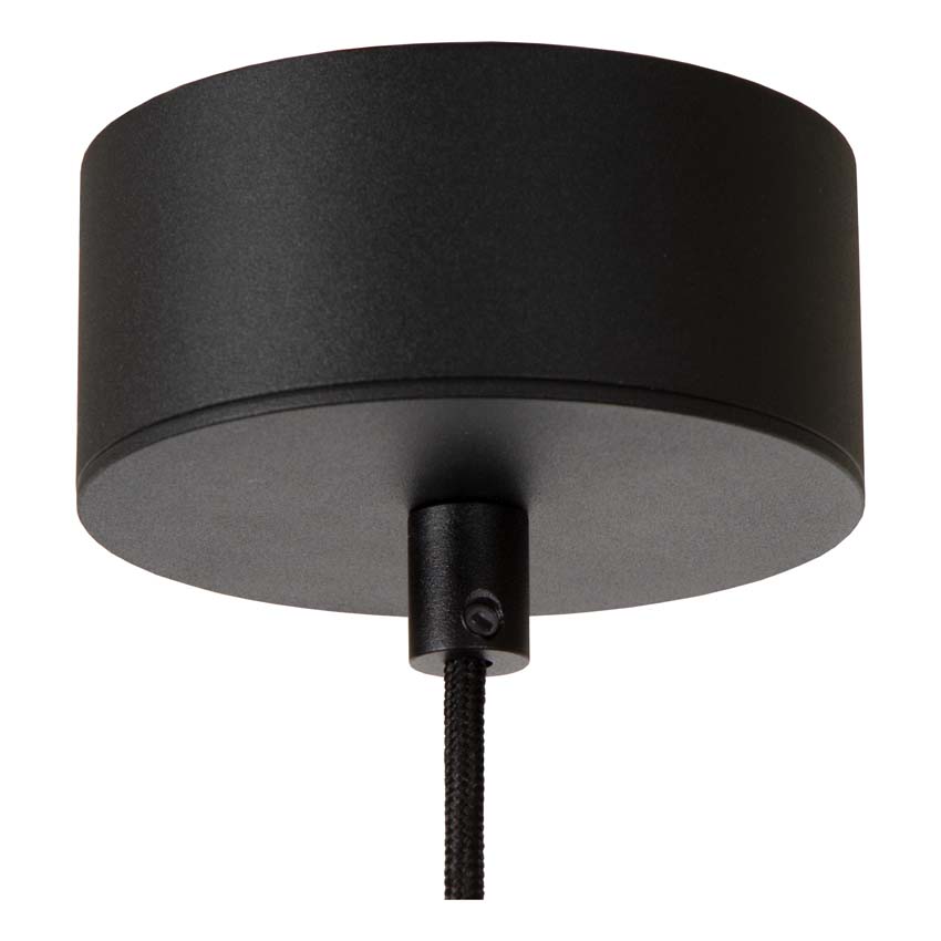 Lucide Premium KENNETH - Suspension - Ø 80 cm - LED Dim. - 1x22W 2700K - Noir