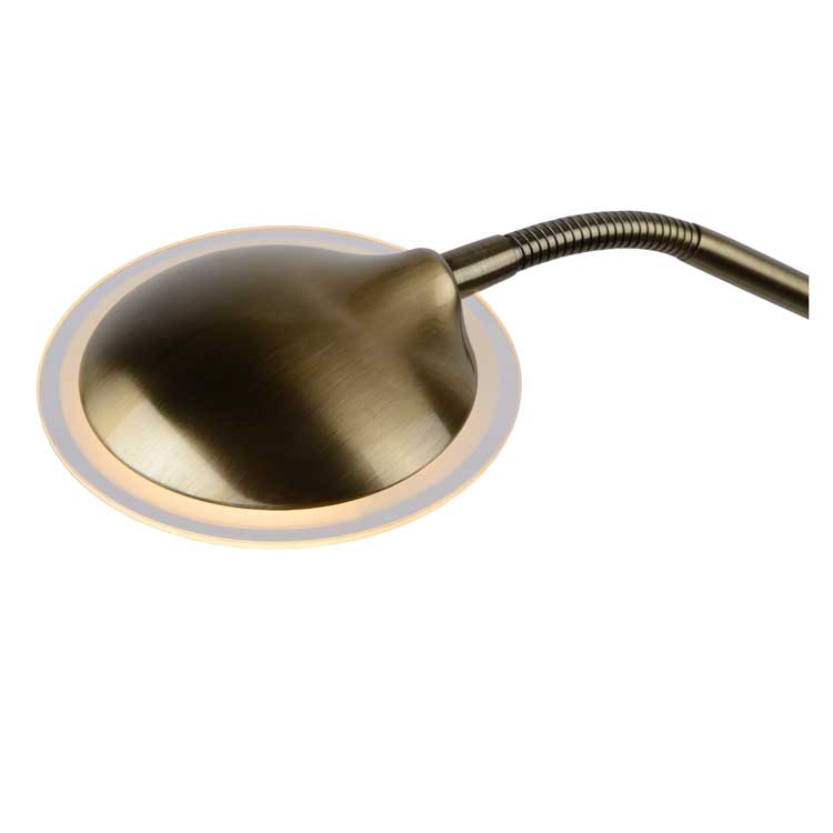 Lucide CHAMPION-LED - Lampadaire / lampe de lecture - Ø 25,4 cm - LED Dim. - 1x20W 3000K - Bronze