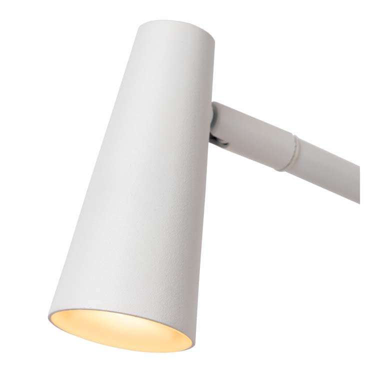 STIRLING - Lampadaire Rechargeable - Batterie - LED Dim. - 1x3W 2700K - 3 StepDim - Blanc