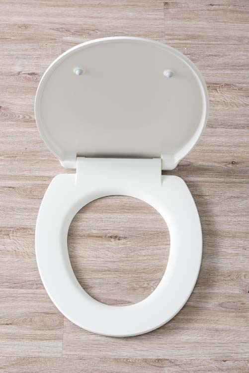 Siège de toilette pour wc suspendu Holly blanc mat