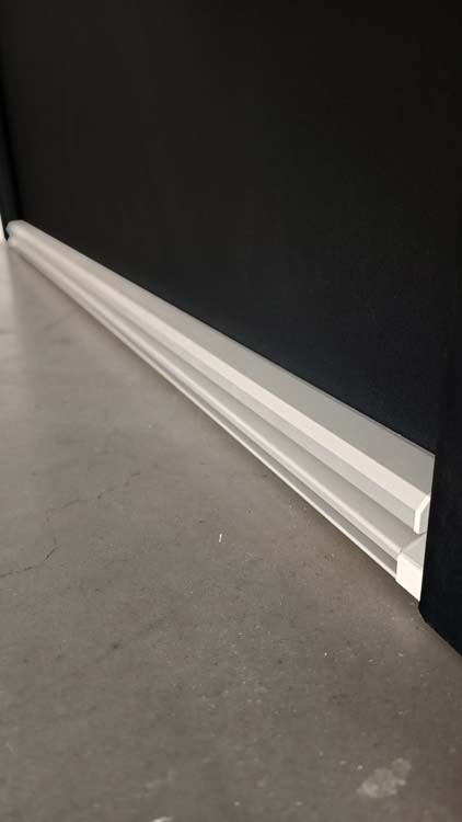 Buitendeur pvc met alu afwerking Lepo zwart maatwerk R