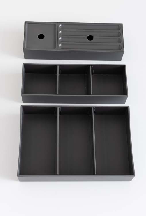 Set d'organisation de tiroirs universel gris