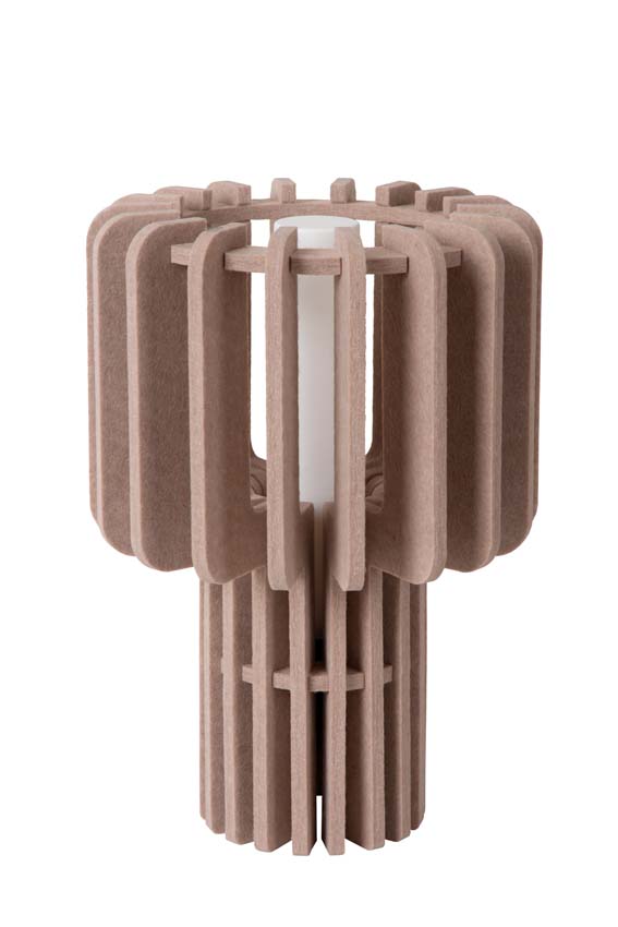 Lucide ROLLO - Lampe de table - 1xE27 - Taupe