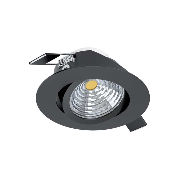 Eglo SALICETO - Inbouwspot - LED - 6W - Zwart
