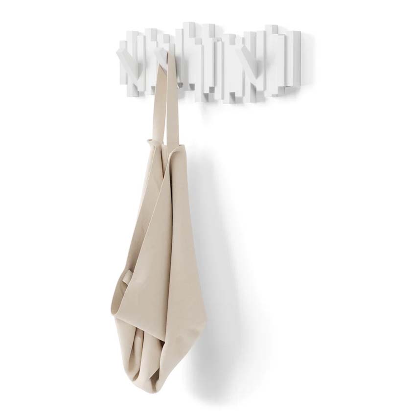 Porte-manteau mural Umbra Sticks blanc 49 x  18 cm