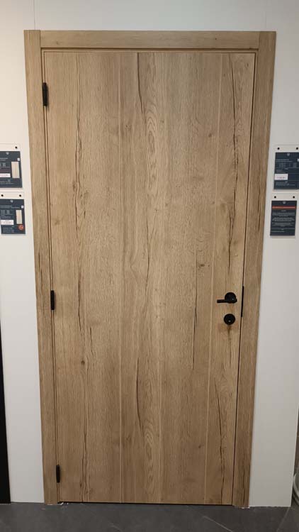 Complete deur tubespaan BR 830mm Realwood oak planken 201.5cm
