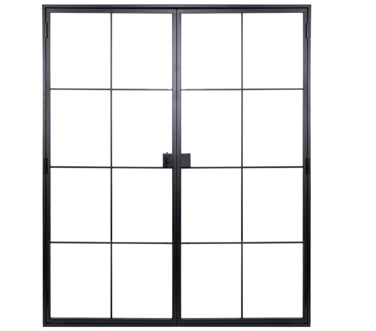 Porte intérieure Fer Forgé 8W doubl.Black Glamour D sur mesure