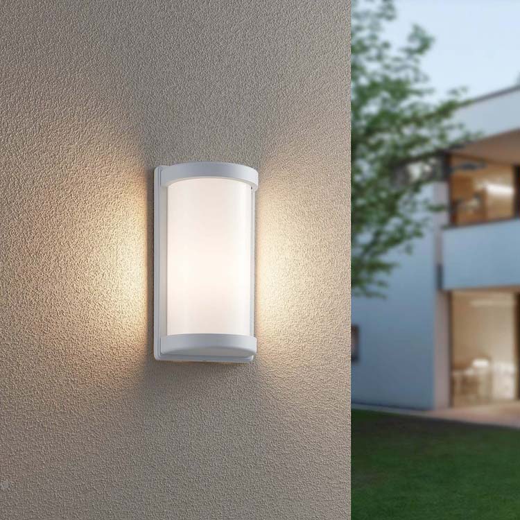 Lampe murale extérieur blanc E27 IP44