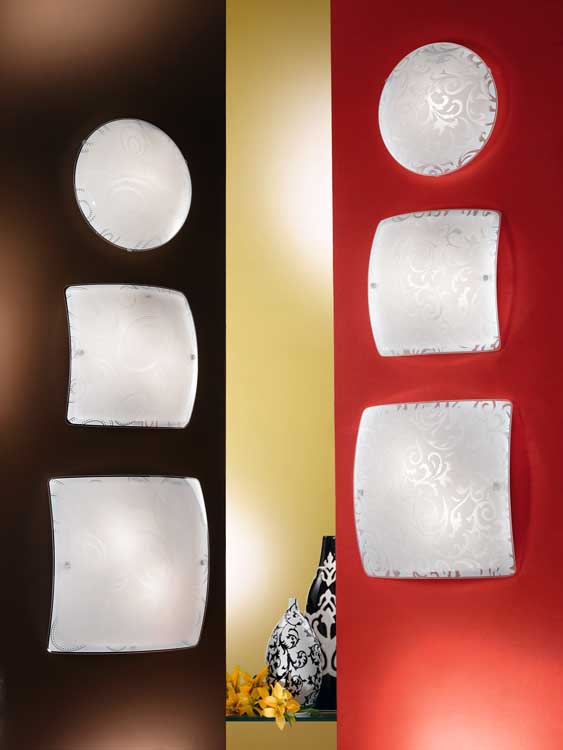 Eglo SCALEA 1 - Lampe murale/plafonnier floral - E27 - 60W - Blanc