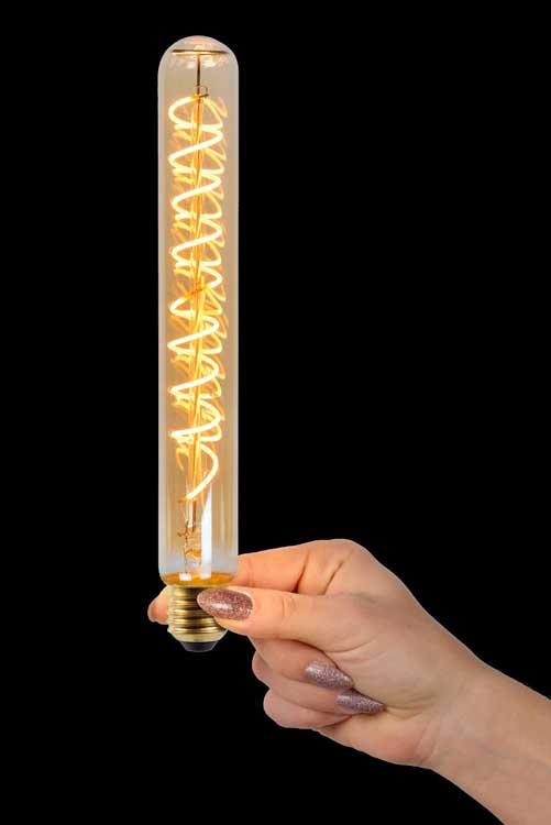 Led lamp filament - Ø 3,2 cm - LED Dimb. - E27 - 1x5W 2200K - Amber