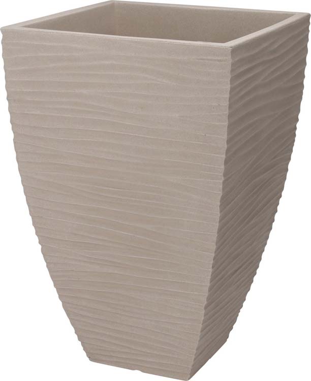 Bloempot Sylt beige 40 x 40 x 62 cm