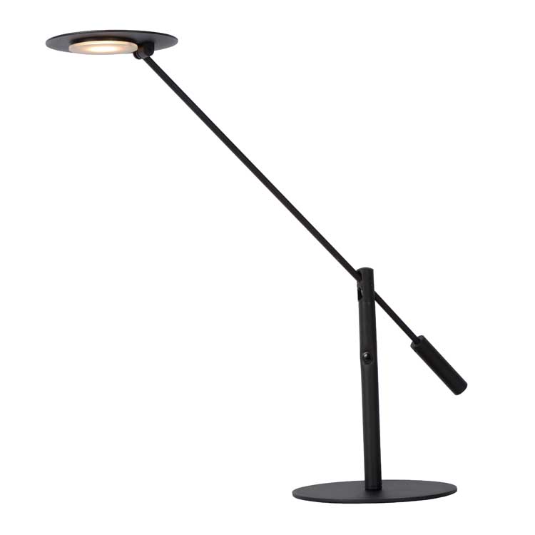 Lucide ANSELMO - Lampe de bureau - Ø 25 cm - LED Dim. - 1x9W 3000K - Noir