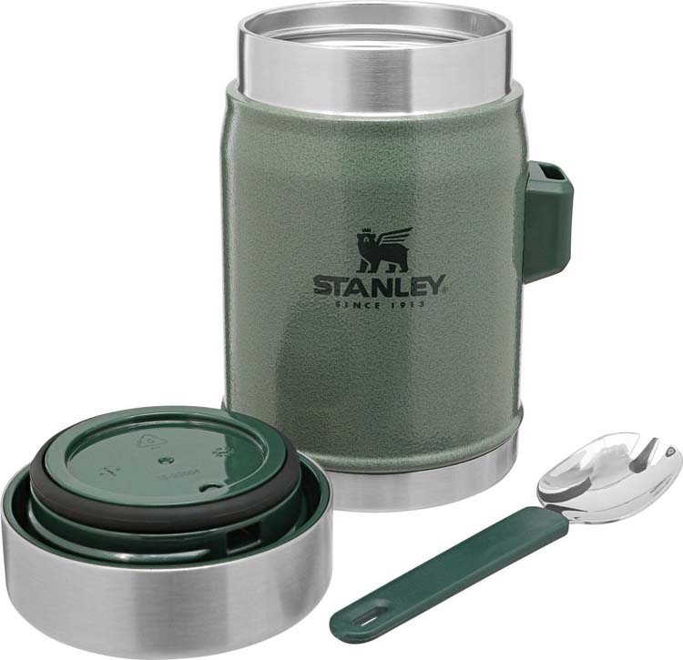 Stanley legendary food jar + spork 0.4l green