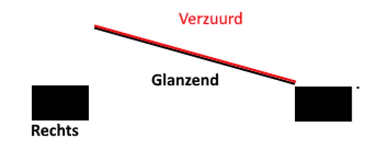 Pivoterende glazen deur 8mm mat + zwart pivot systeem - maatwerk