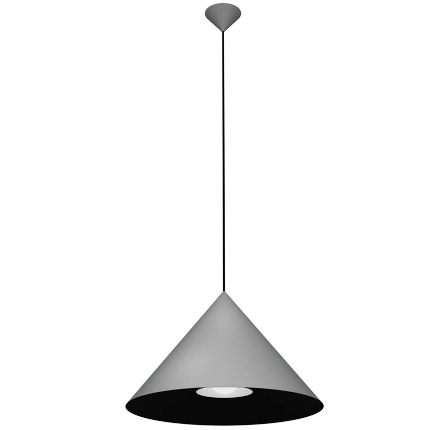 Hanglamp - Ø 55 cm - E27 - grijs-zwart