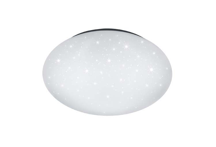 Plafonnière cristal effect blanc diam74cm LED lampe 46W 4600lumen