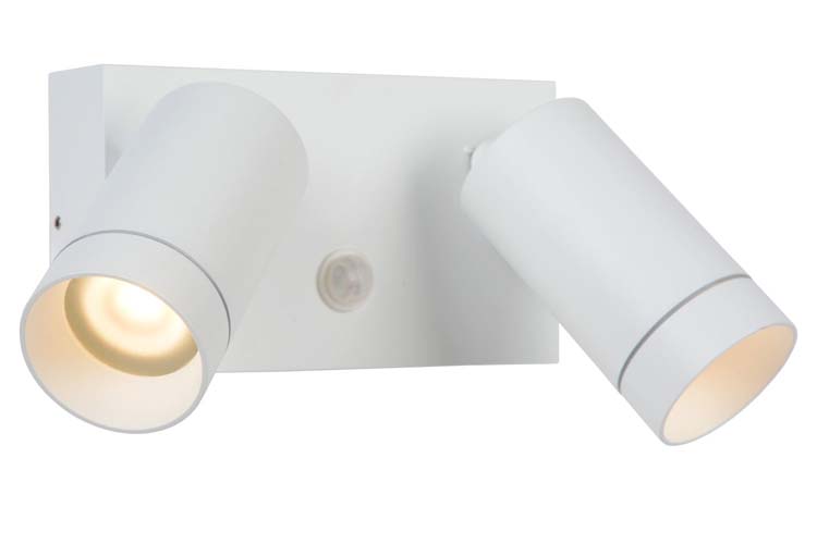 Lucide TAYLOR - Spot mural Extérieur - 2xGU10 - IP44 - Blanc