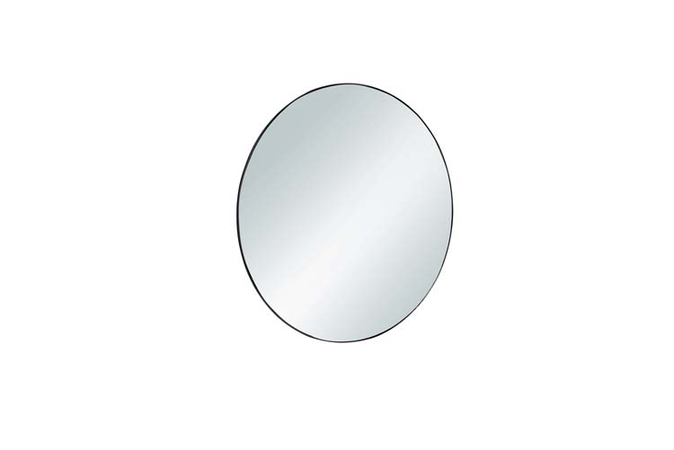 Miroir métal noir D50 cm