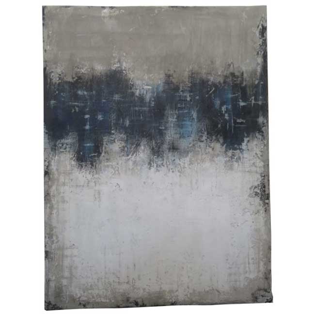 peinture noir gris beige 90x120 cm
