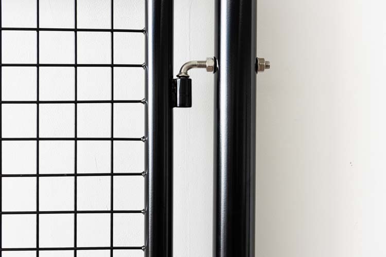 Portillon simple,noir,(hxl)175x100cm