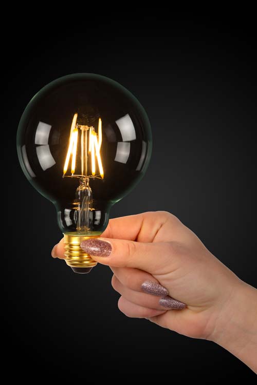 G125 Class B - Filament lamp - Ø 12,5 cm - LED Dimb. - E27 - 1x7W 2700K - Transparant