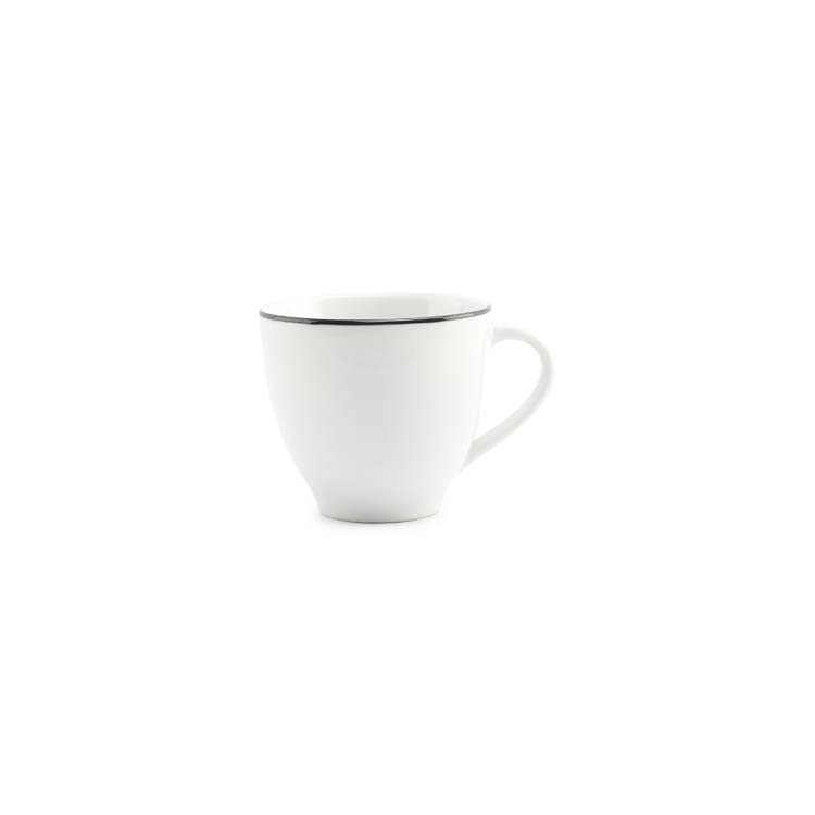 Tasse à expresso Black Rim basic white 10 cl