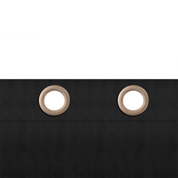 Rideau occultant uni gris foncé - anneaux - 1500x2500mm